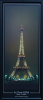 TABLEAU LUMINEUX DECORATIF "Tour Eiffel" Paris - Décoration murale