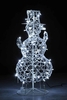 MOTIF DECORATIF LUMINEUX "Bonhomme de neige blanc et perles" - Décoration de fêtes - Noël
