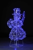 MOTIF DECORATIF LUMINEUX "Bonhomme de neige bleu scintillant" - Décoration de fêtes - Noël