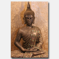 TABLEAU DECO \"Bouddha long\" - Art numérique - Décoration murale