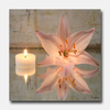 TABLEAU DECO "Zen bougie orchidée" - Art numérique - Décoration murale