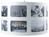 LUMINAIRE PORTE PHOTOS - SUSPENSION "Friends around" Couleur blanc - LEITMOTIV