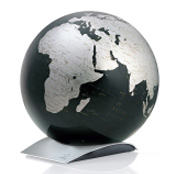 Globe géographique - Mappe monde Capital Q black