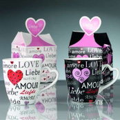 Art de la table - Tasses - mugs Amour - Love
